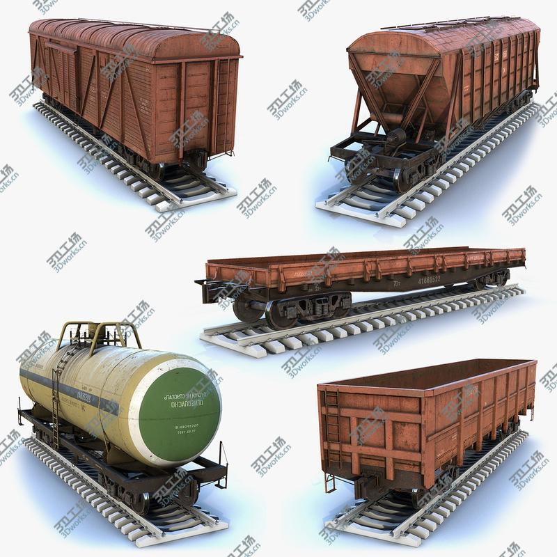 images/goods_img/20210319/3D model Cargo Wagons Set/1.jpg